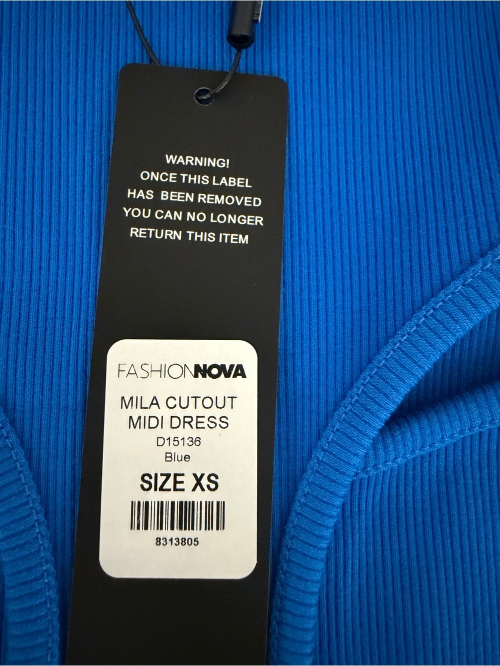 Fashion Nova Mila Cutout Midi Dress - Blue women size XS